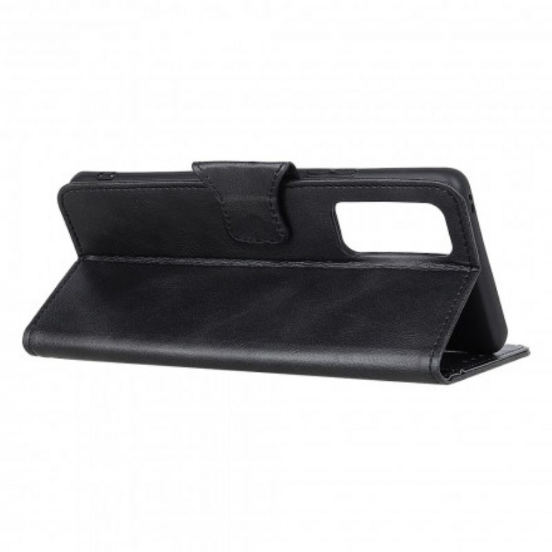 Custodia in pelle Poco M5s Chiusura Reversibile Effetto Pelle