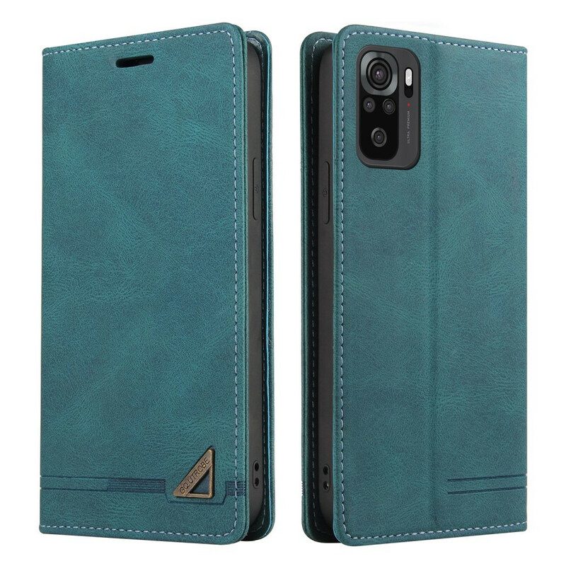 Folio Cover Poco M5s Custodia in pelle Ecopelle Gq.utrobe