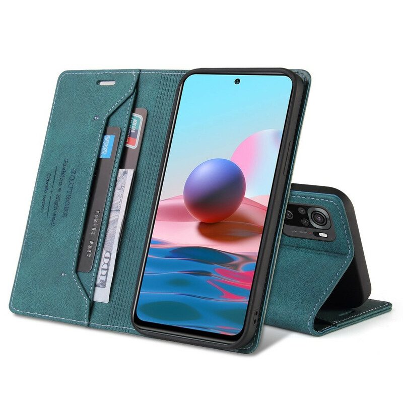 Folio Cover Poco M5s Custodia in pelle Ecopelle Gq.utrobe