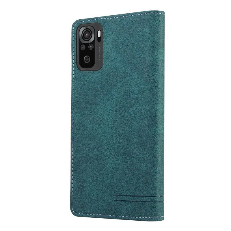 Folio Cover Poco M5s Custodia in pelle Ecopelle Gq.utrobe