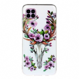 Cover Huawei P40 Lite Alce Floreale Fluorescente