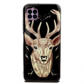 Cover Huawei P40 Lite Cervo Maestoso Fluorescente