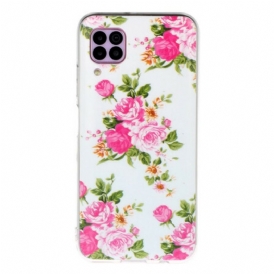 Cover Huawei P40 Lite Fiori Liberty Fluorescenti