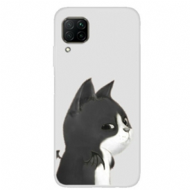 Cover Huawei P40 Lite Gatto Diavolo