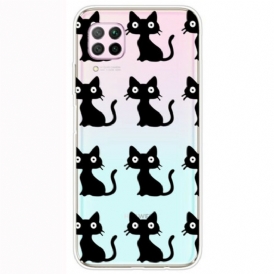 Cover Huawei P40 Lite Più Gatti Neri