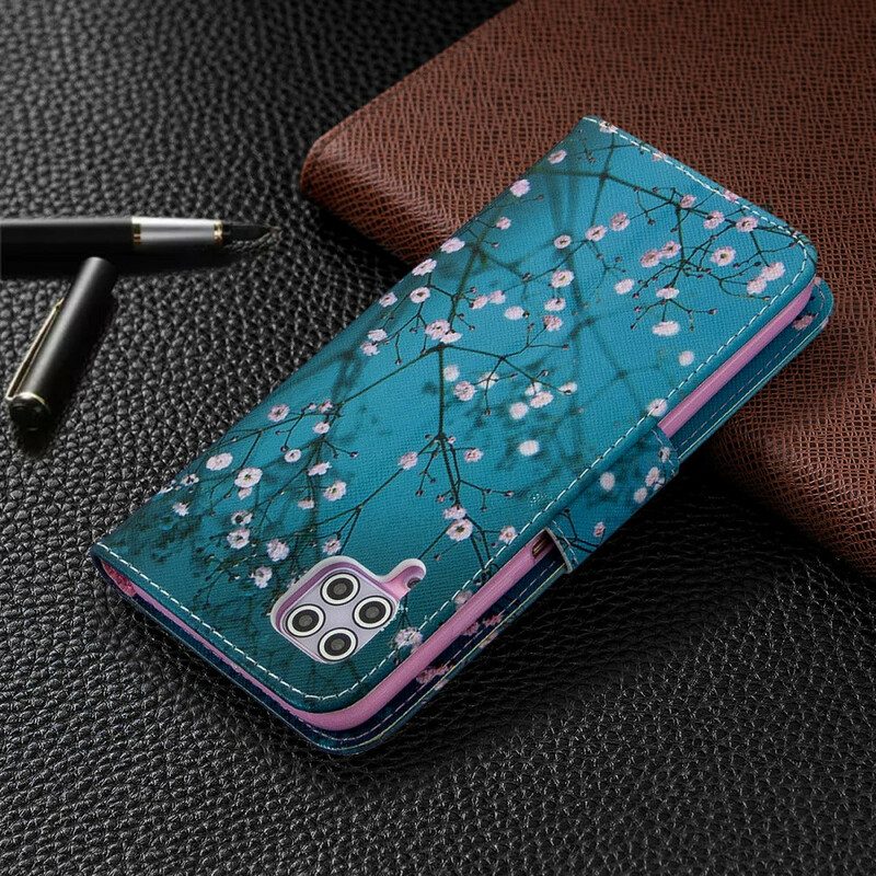 Custodia A Portafoglio Huawei P40 Lite Albero In Fiore