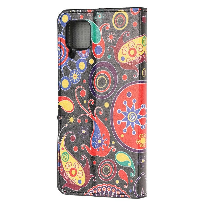 Custodia in pelle Huawei P40 Lite Disegno Della Galassia