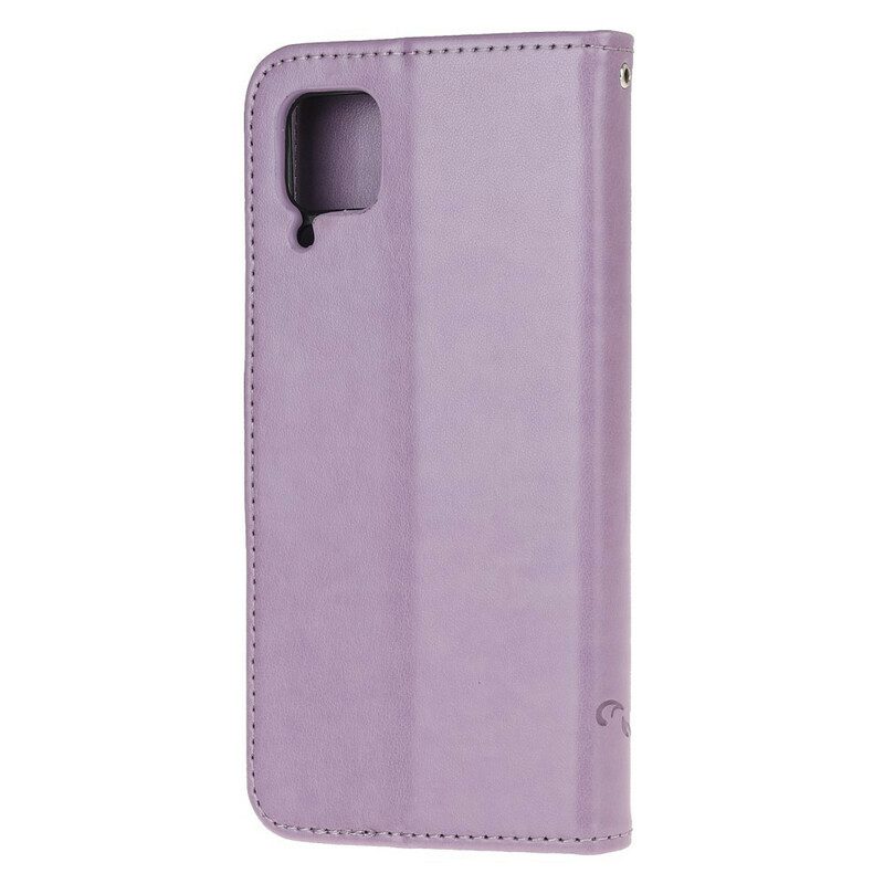 Custodia in pelle Huawei P40 Lite Farfalle Incantate