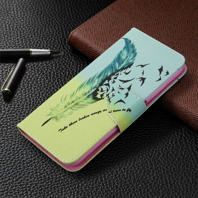 Custodia in pelle Huawei P40 Lite Impara A Volare