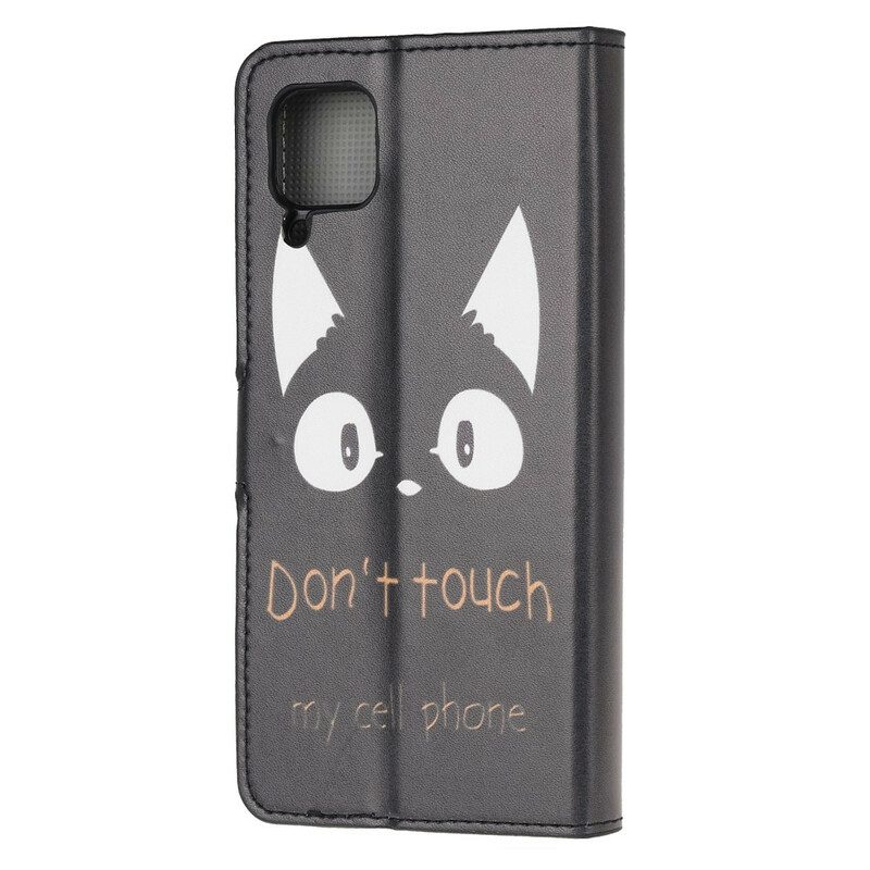 Custodia in pelle Huawei P40 Lite Non Toccare Il Mio Cellulare