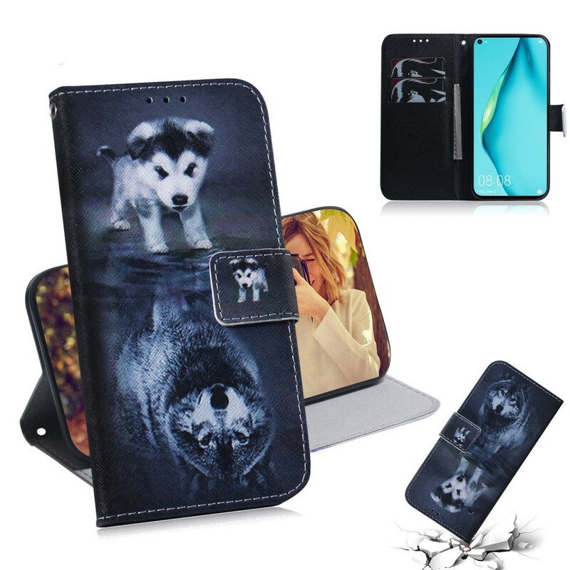 Folio Cover Huawei P40 Lite Ernesto Il Lupo