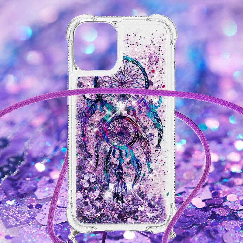 Cover iPhone 13 Pro Acchiappasogni Con Coulisse Con Paillettes