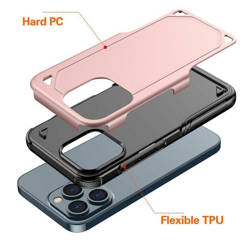 Cover iPhone 13 Pro Armatura Effetto Metallo