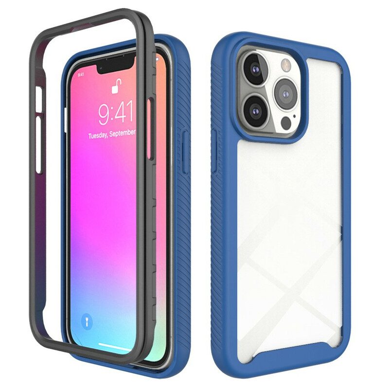 Cover iPhone 13 Pro Bordi In Silicone Dal Design Ibrido