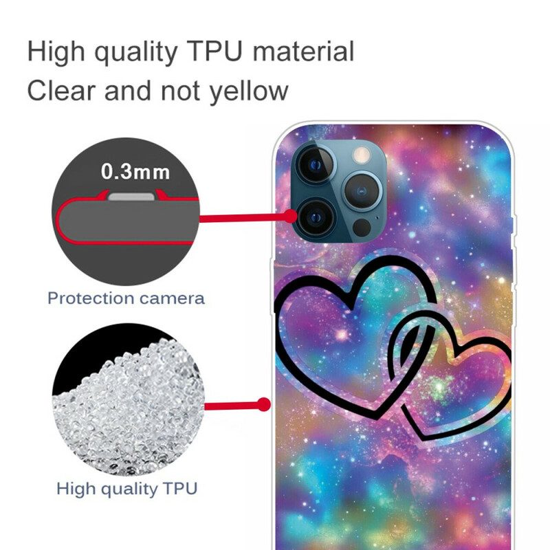 Cover iPhone 13 Pro Cuori Incatenati