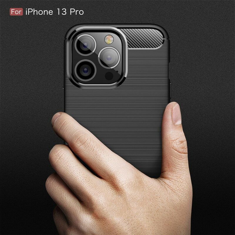 Cover iPhone 13 Pro Fibra Di Carbonio Spazzolata