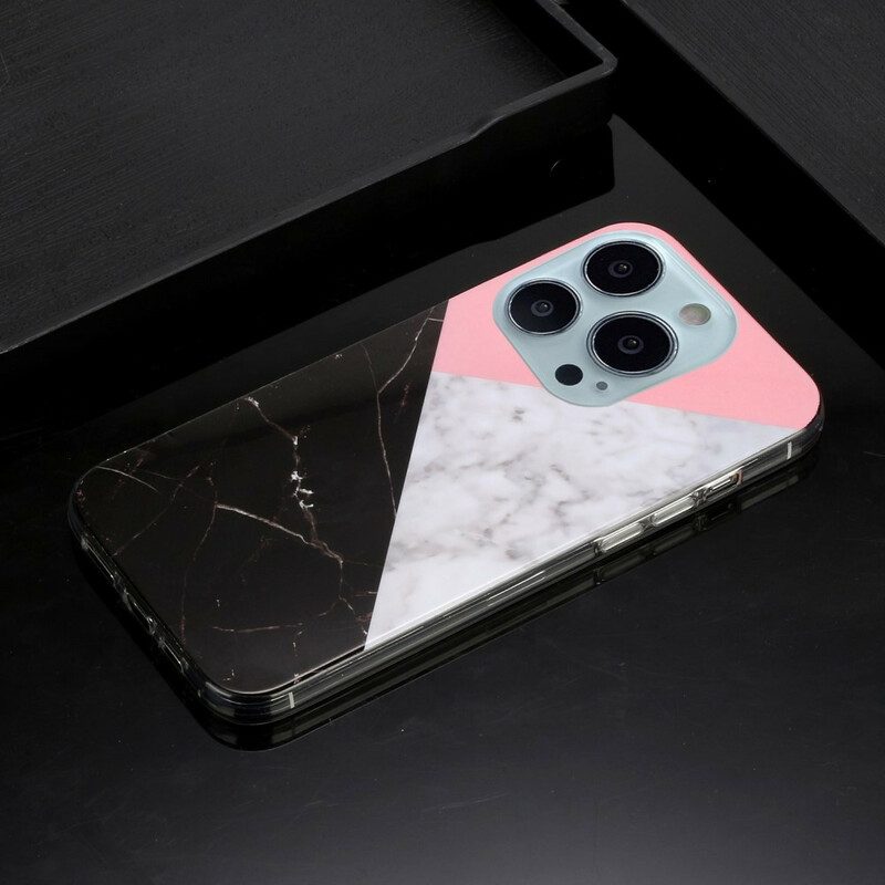 Cover iPhone 13 Pro Geometrie Di Marmo