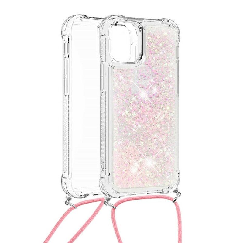 Cover iPhone 13 Pro Paillettes Con Coulisse