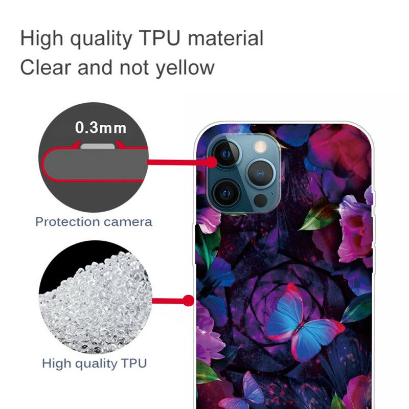 Cover iPhone 13 Pro Variazione Farfalle