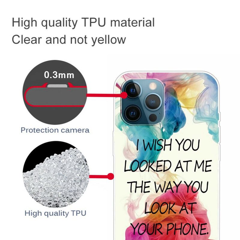 Cover iPhone 13 Pro Vorrei Che Mi Guardassi