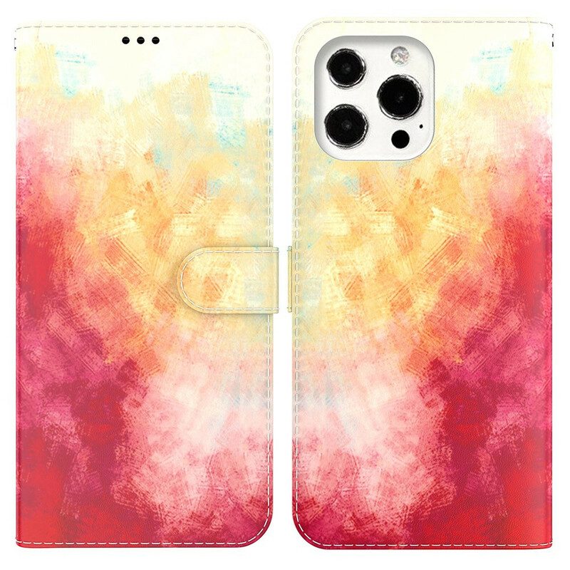 Custodia in pelle iPhone 13 Pro Acquerello