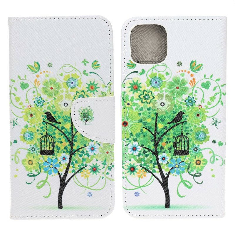 Custodia in pelle iPhone 13 Pro Albero In Fiore