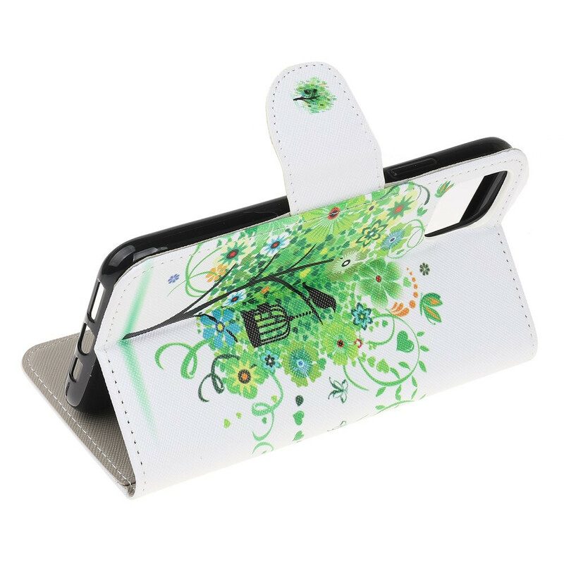 Custodia in pelle iPhone 13 Pro Albero In Fiore