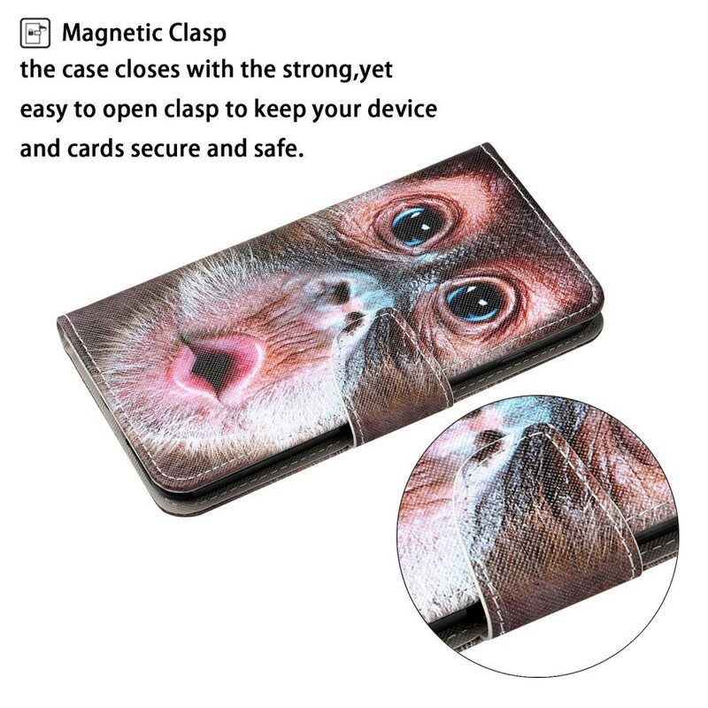 Custodia in pelle iPhone 13 Pro Scimmia Perizoma