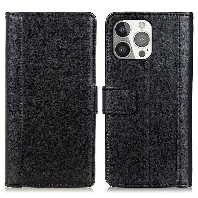 Custodia in pelle iPhone 13 Pro Stile In Pelle