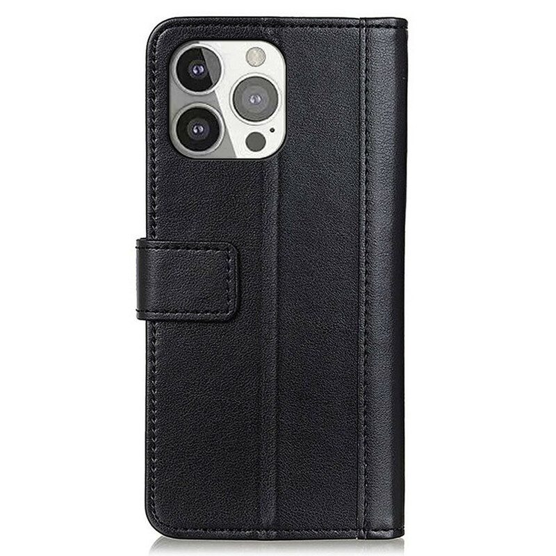 Custodia in pelle iPhone 13 Pro Stile In Pelle