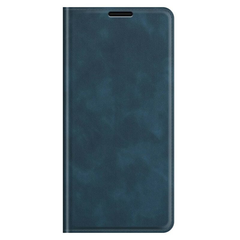 Folio Cover iPhone 13 Pro Custodia in pelle Effetto Pelle Morbida Seta