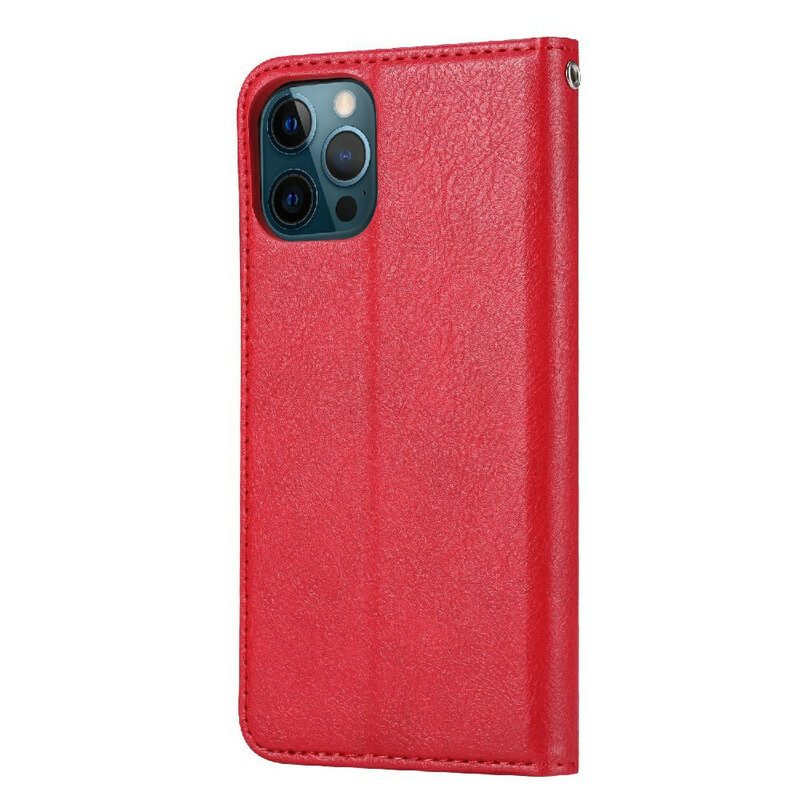 Folio Cover iPhone 13 Pro Custodia in pelle Portacarte In Ecopelle