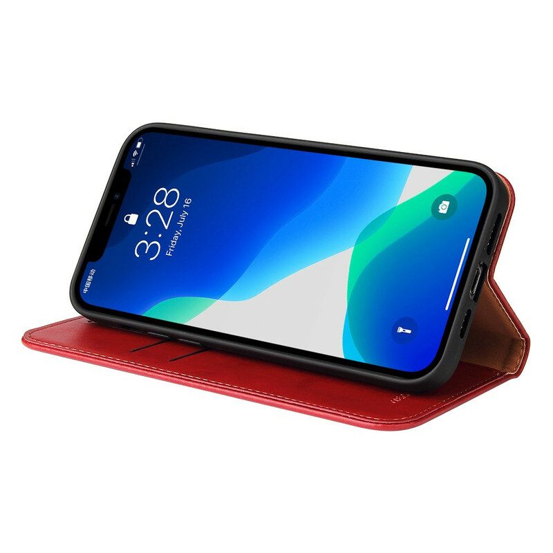 Folio Cover iPhone 13 Pro Custodia in pelle Sobrietà In Similpelle