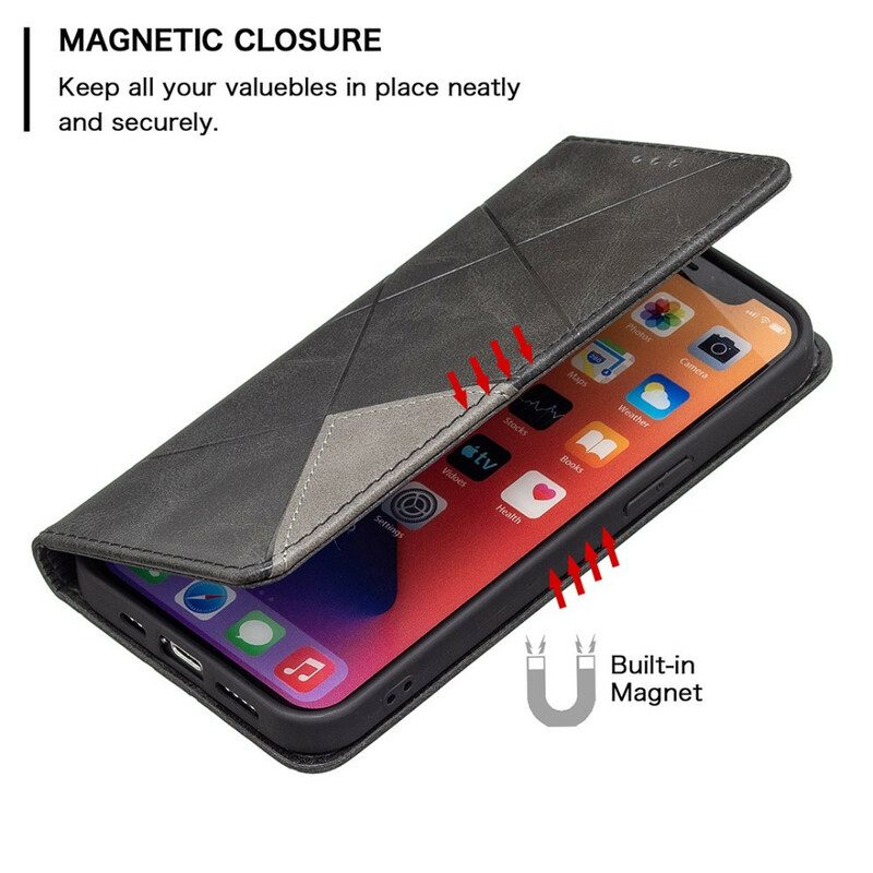 Folio Cover iPhone 13 Pro Custodia in pelle Stile D'artista