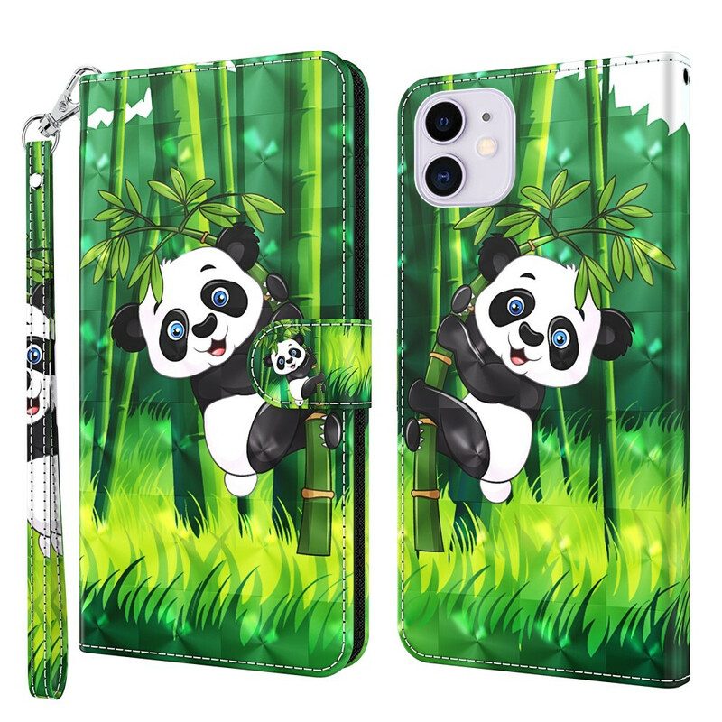 Folio Cover iPhone 13 Pro Panda E Bambù
