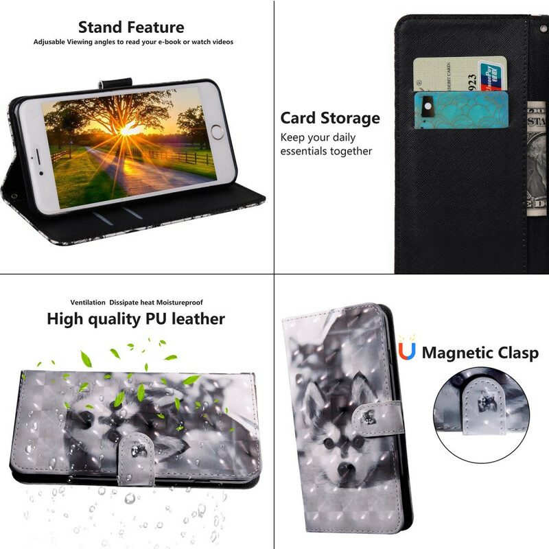 Folio Cover iPhone 13 Pro Punto Luce Gustave Il Cane