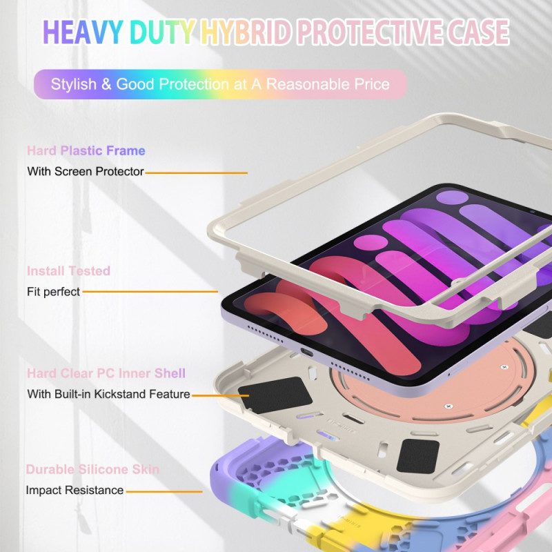 Cover iPad Mini 6 (2021) Colore Supporto Anello Ultra Resistente