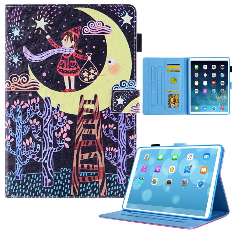 Custodia A Portafoglio iPad Mini 6 (2021) La Ragazza Della Luna