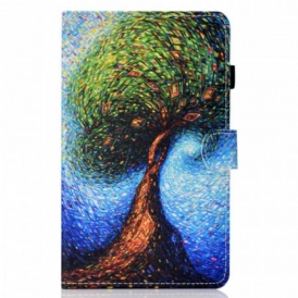Custodia in pelle iPad Mini 6 (2021) Albero Artistico