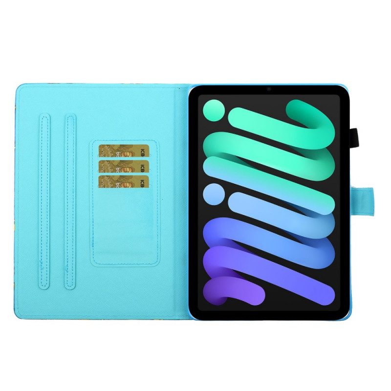Custodia in pelle iPad Mini 6 (2021) Cactus Rilassati