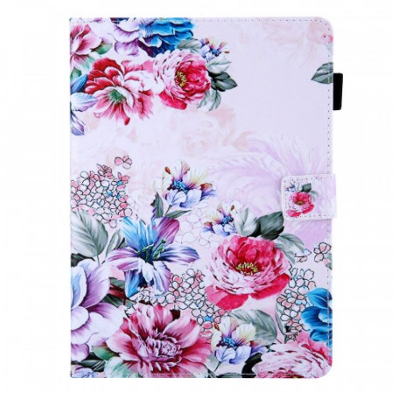 Custodia in pelle iPad Mini 6 (2021) Disegno Floreale