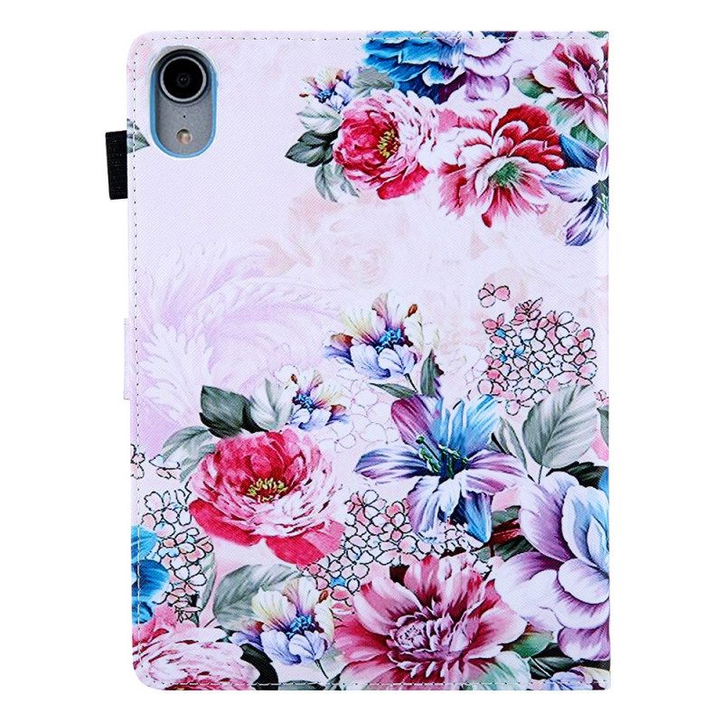 Custodia in pelle iPad Mini 6 (2021) Disegno Floreale