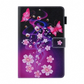 Custodia in pelle iPad Mini 6 (2021) Farfalle Di Turbinio