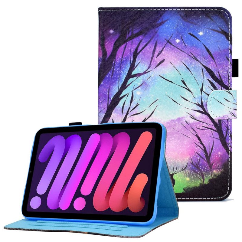 Custodia in pelle iPad Mini 6 (2021) Foresta E Cervi