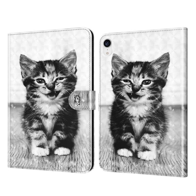 Custodia in pelle iPad Mini 6 (2021) Gattino In Ecopelle