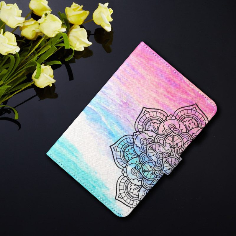 Custodia in pelle iPad Mini 6 (2021) Mandala Grafico