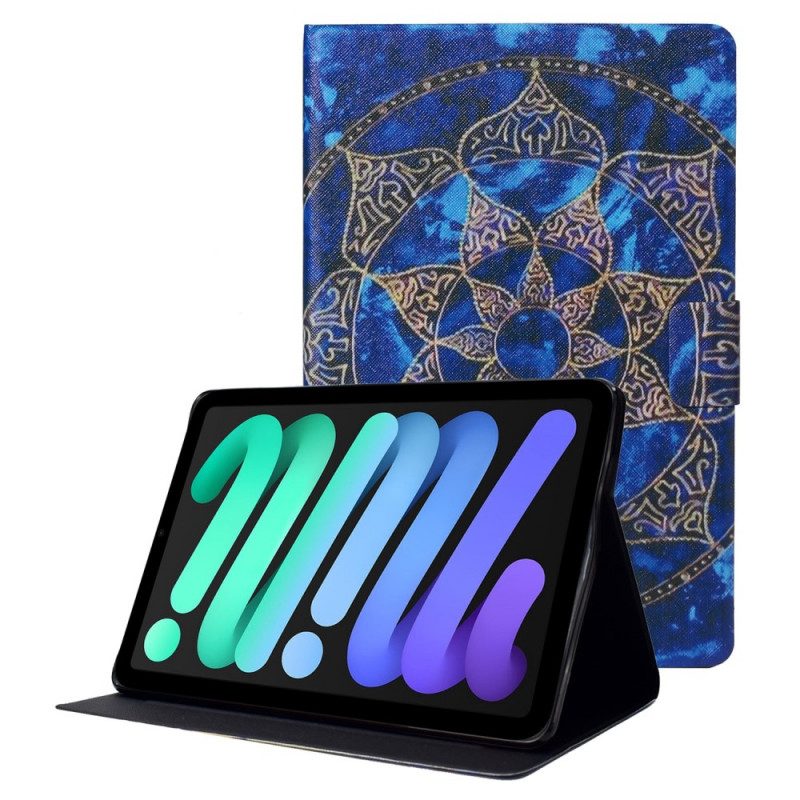 Custodia in pelle iPad Mini 6 (2021) Modello Di Mandala Ancestrale
