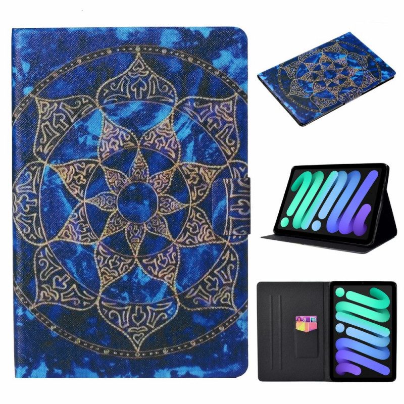 Custodia in pelle iPad Mini 6 (2021) Modello Di Mandala Ancestrale