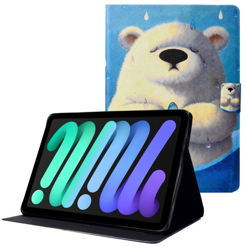 Custodia in pelle iPad Mini 6 (2021) Orso Polare