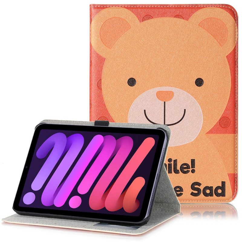 Custodia in pelle iPad Mini 6 (2021) Sorridi. Non Essere Triste
